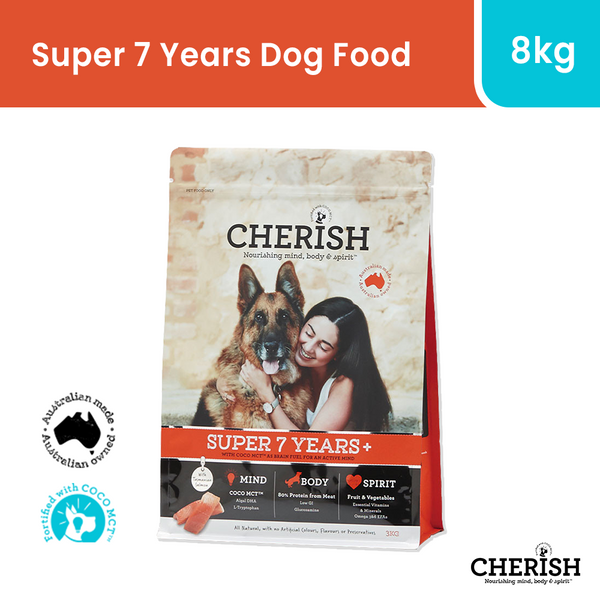 CHERISH Super 7 Years+ Dog Food (8kg)