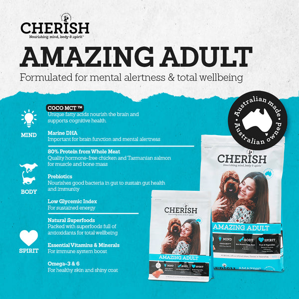 CHERISH Amazing Adult Dog Food (3kg)